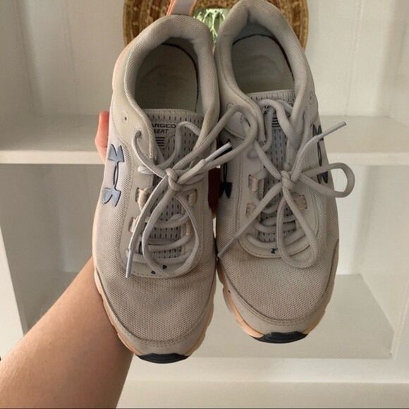Under Armour Gray Mesh Charged Assert 8 Light Weight Running Sneakers - Picture 7 of 13